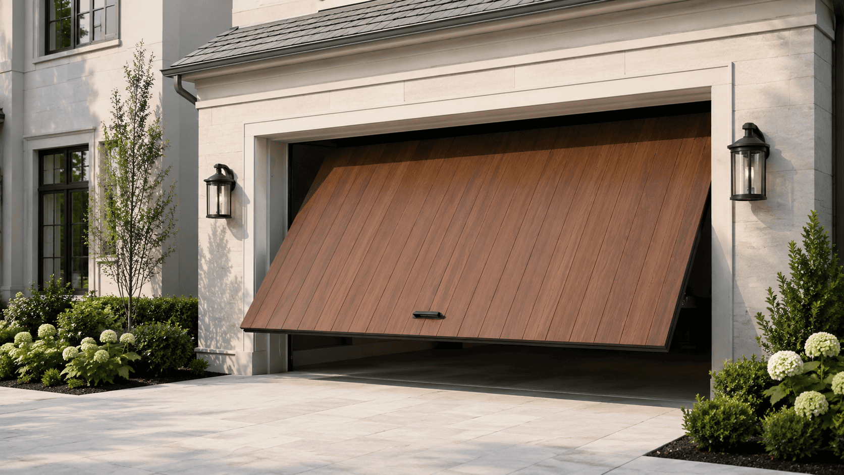 Garage door repair in progress — Aspendale